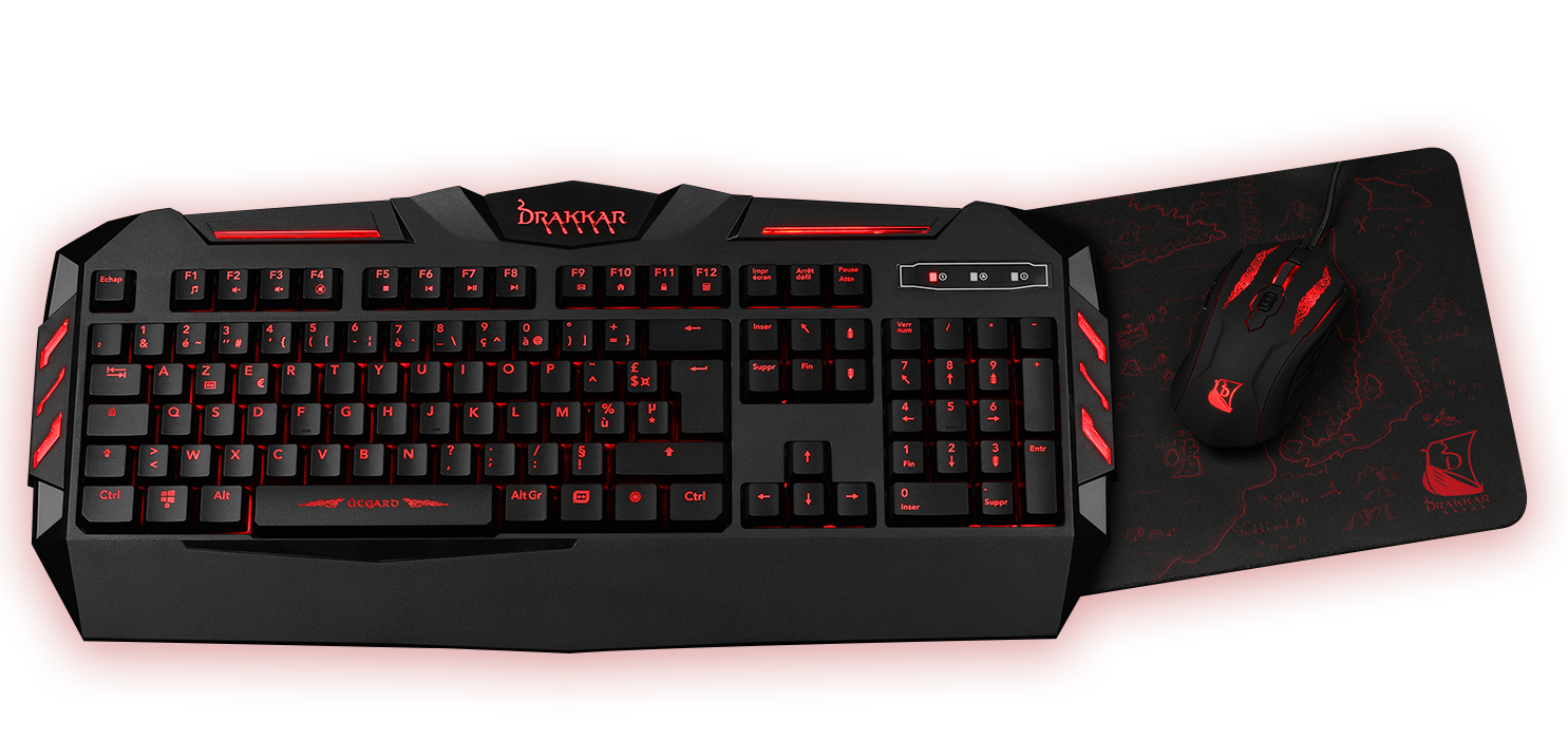 Raider Pack clavier, souris, tapis Drakkar et convertisseur pour PS4 /  Switch / Xbox one / Xbox serie - Ensemble clavier/souris - Achat & prix