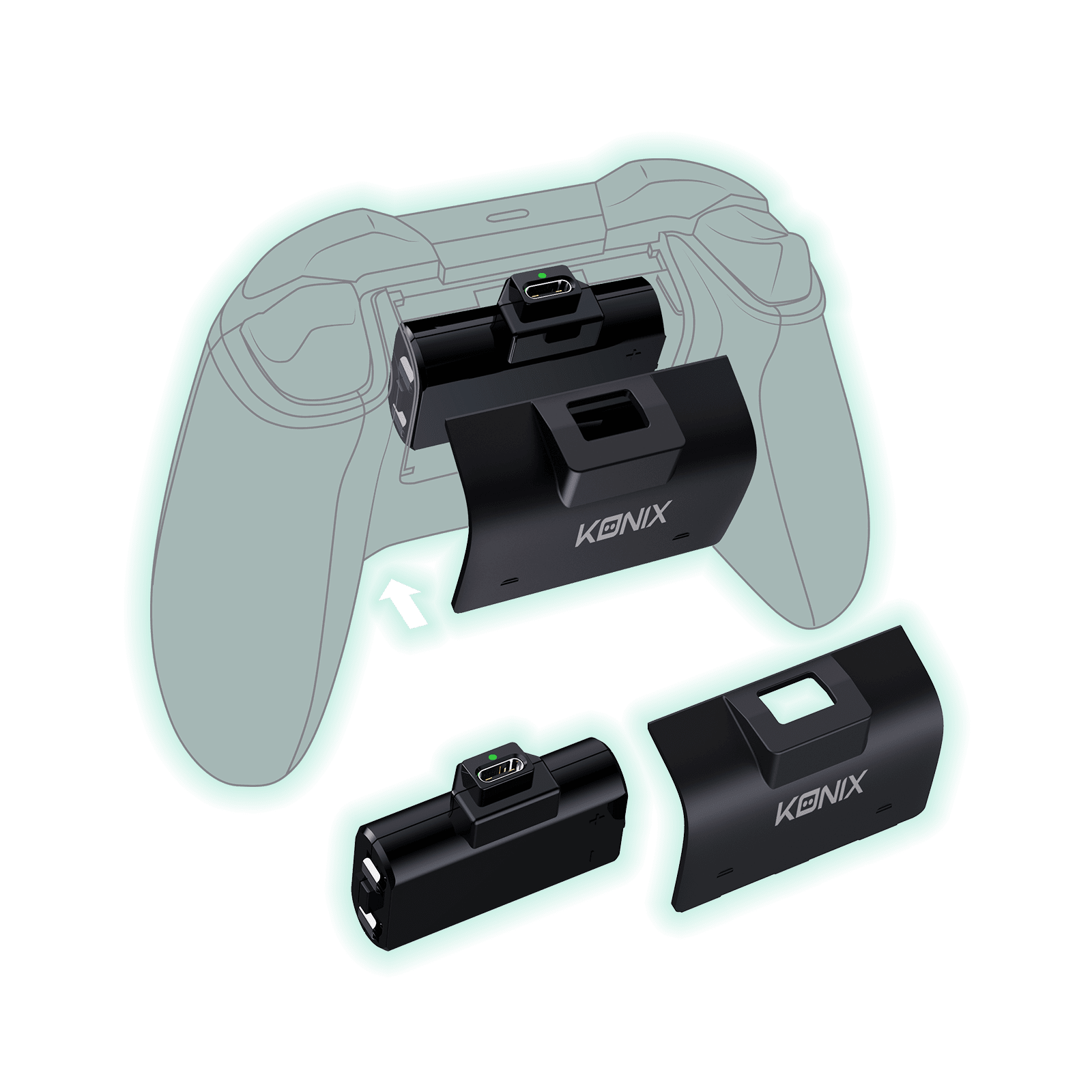 Kit de batterie rechargeable Xbox Series X - Mythics - KONIX