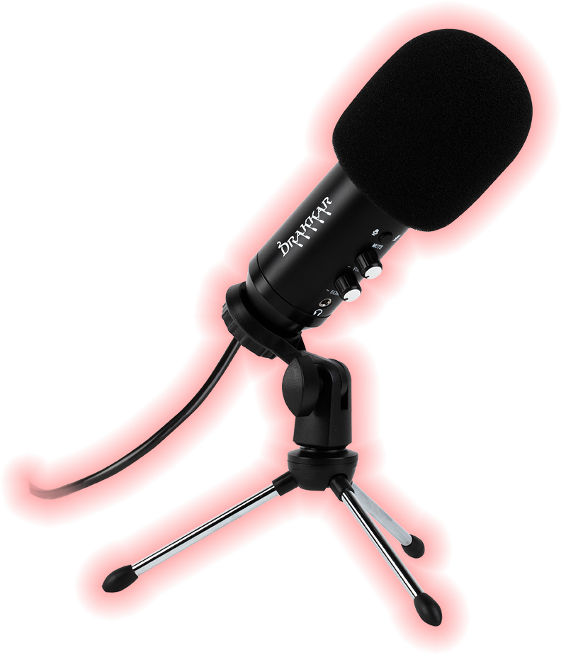 Microphone Filaire Gamer KONIX Drakkar Lur Streaming - Noir