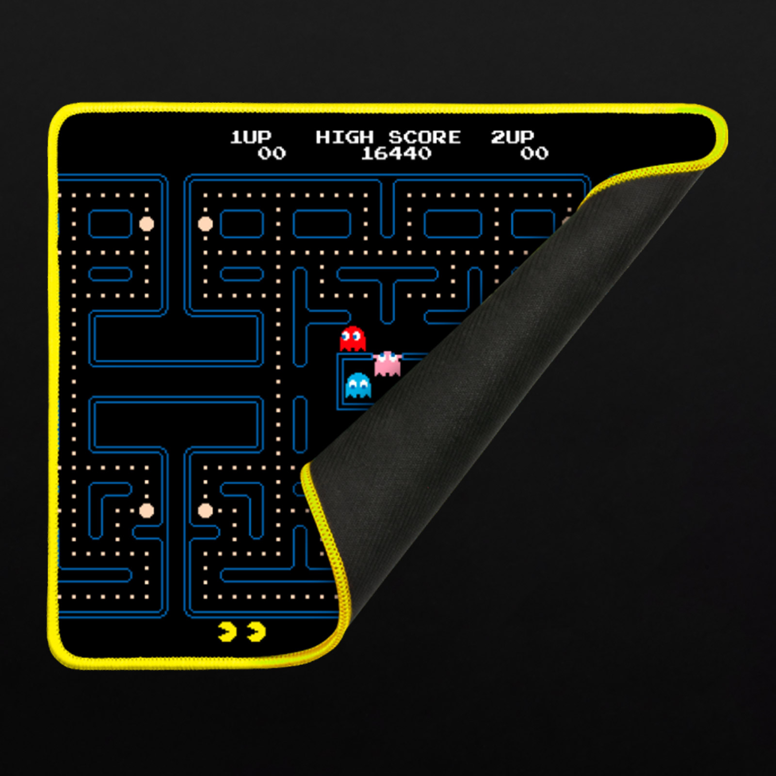 Ensemble tapis de souris repose-poignet motif Pac-Man pour clavier