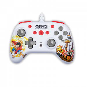 Manette filaire blanche Switch - One Piece