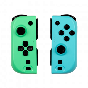 Joypads bleu et verts
