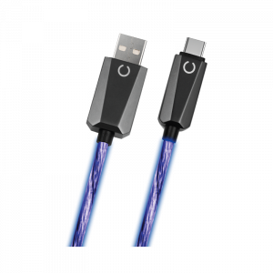 Câble LED bleu (USB 2.0 A vers USB C 1,2m)