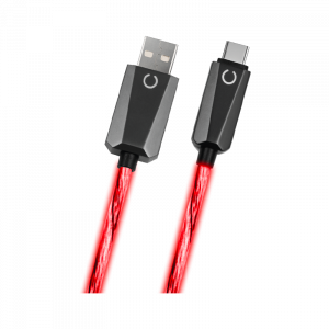 Câble LED rouge (USB 2.0 A vers USB C 1,2m)