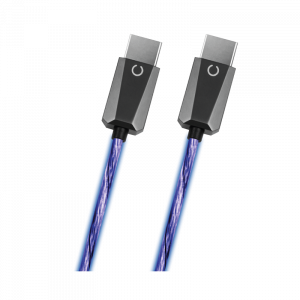 Câble HDMI LED 2.1 bleu 1,2m